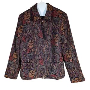Requirements Vibrant Tapestry Blazer Jacket EUC